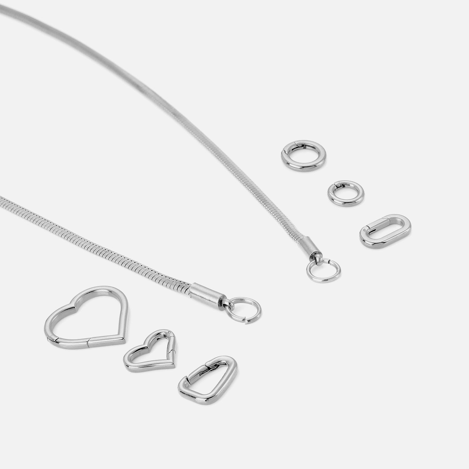 DYO premium slang ketting zilver - Desieradenconcurrent.nl