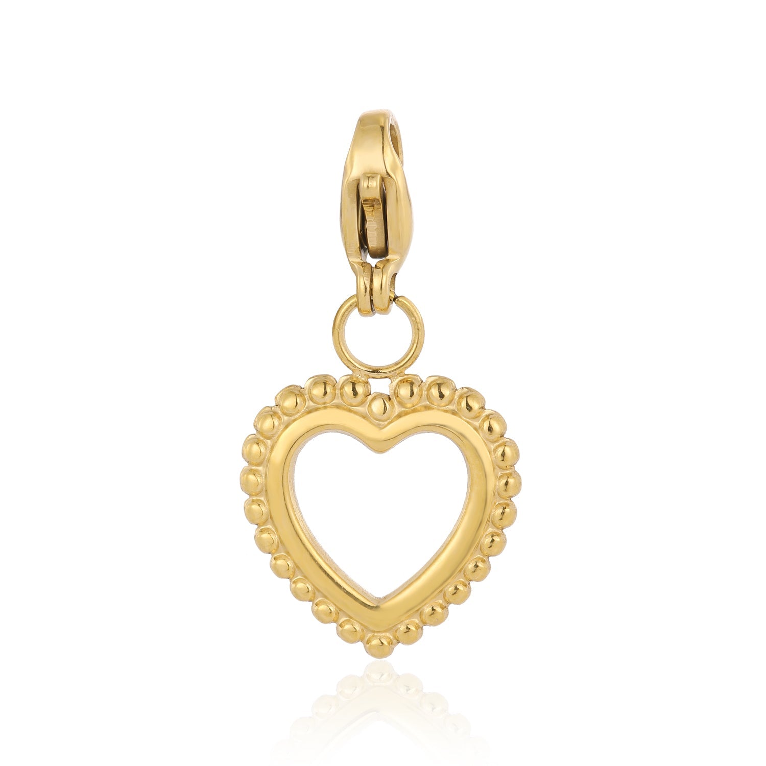 DYO ribbel hartje goud - Desieradenconcurrent.nl