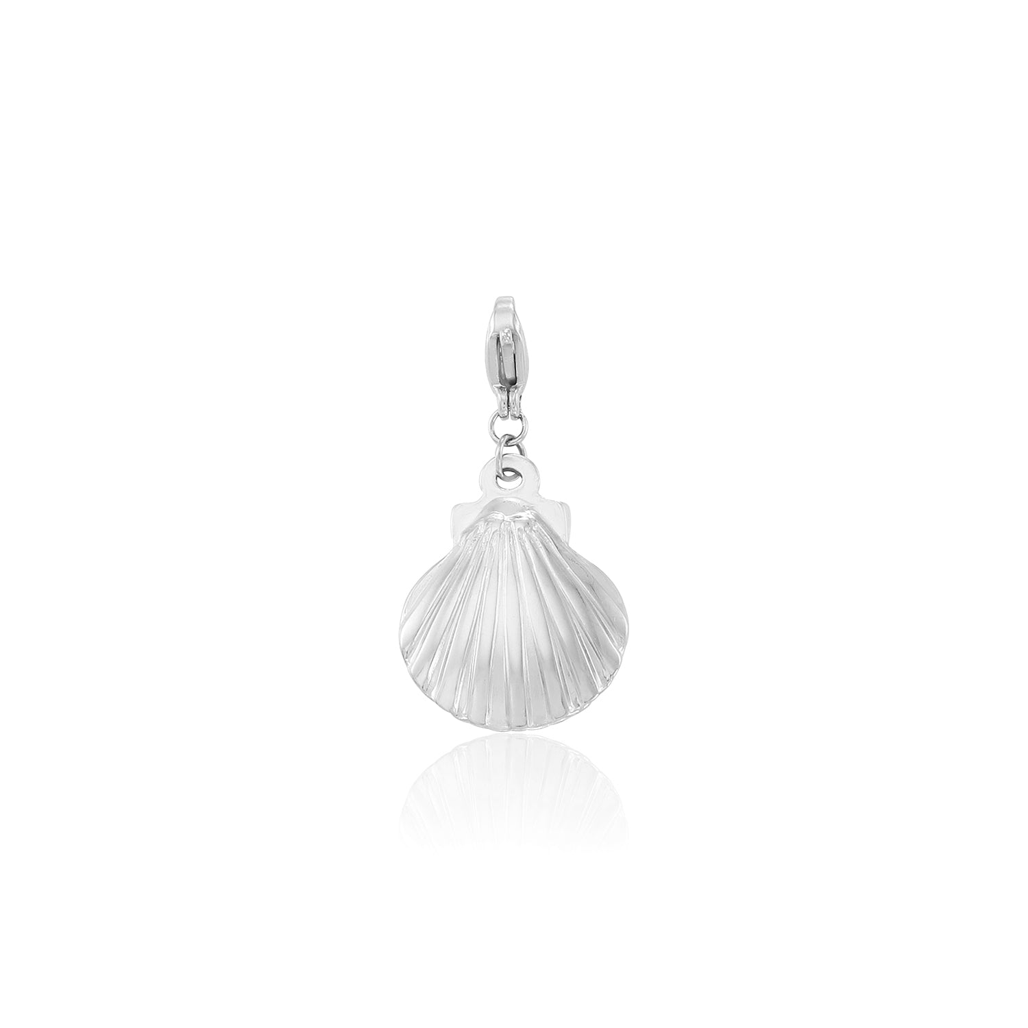 DYO schelp groot zilver - Desieradenconcurrent.nl