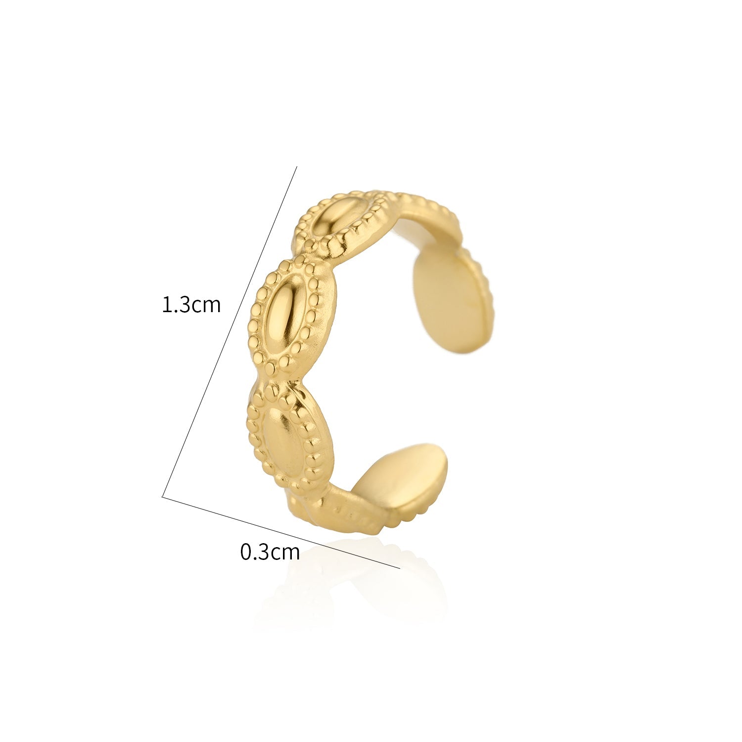 Ear cuff boho circkel goud - Desieradenconcurrent.nl