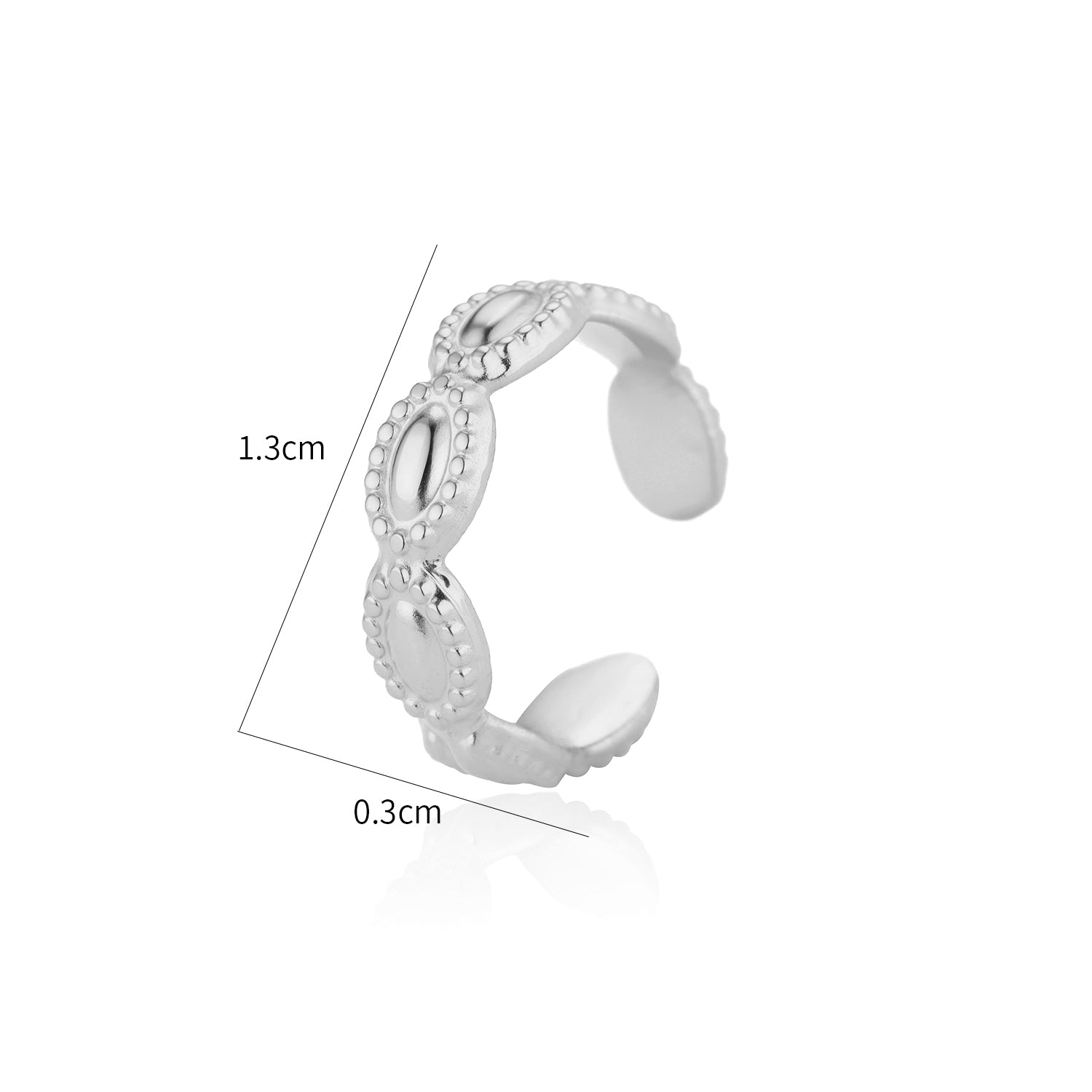 Ear cuff boho circkel zilver - Desieradenconcurrent.nl