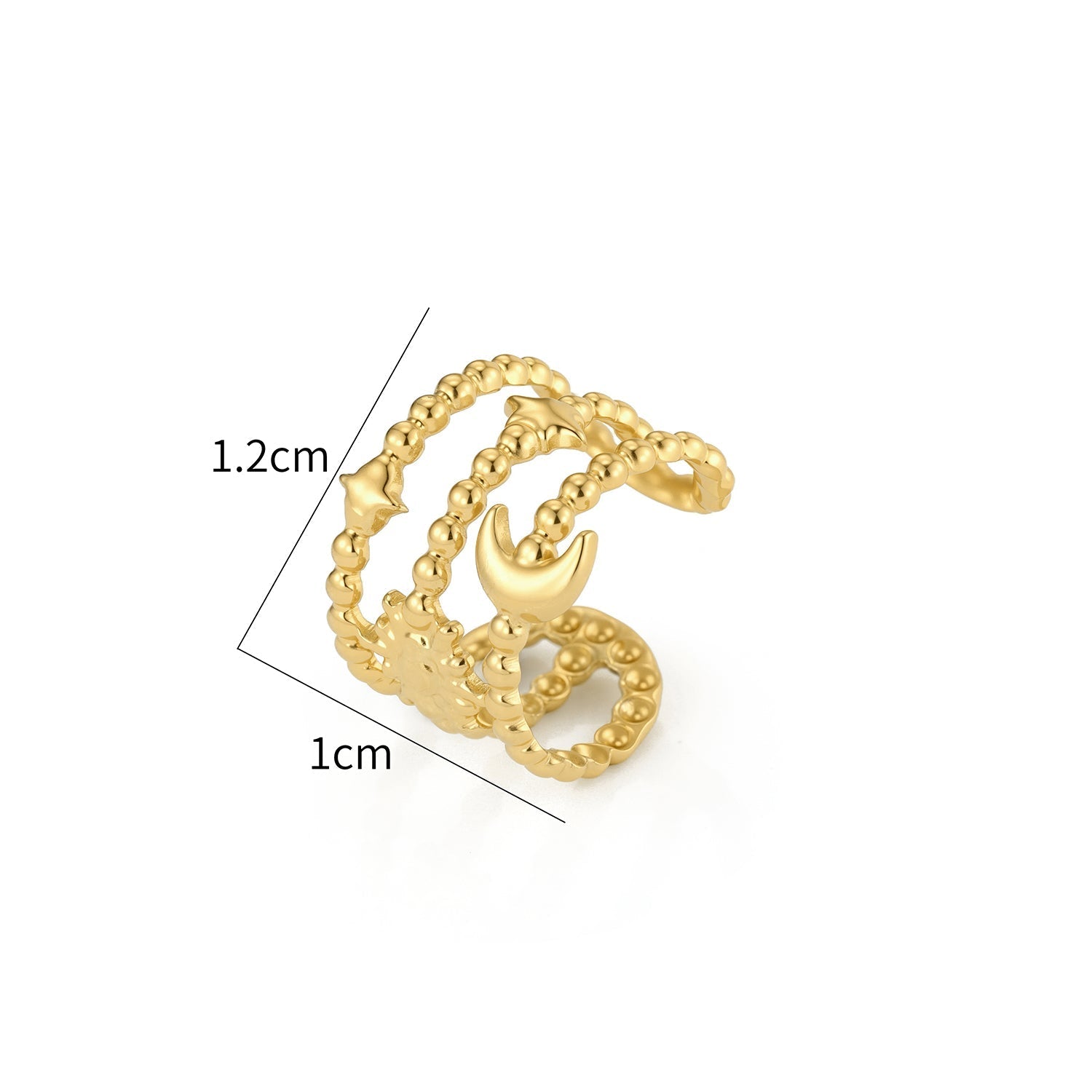 Ear Cuff Cosmos goud - Desieradenconcurrent.nl