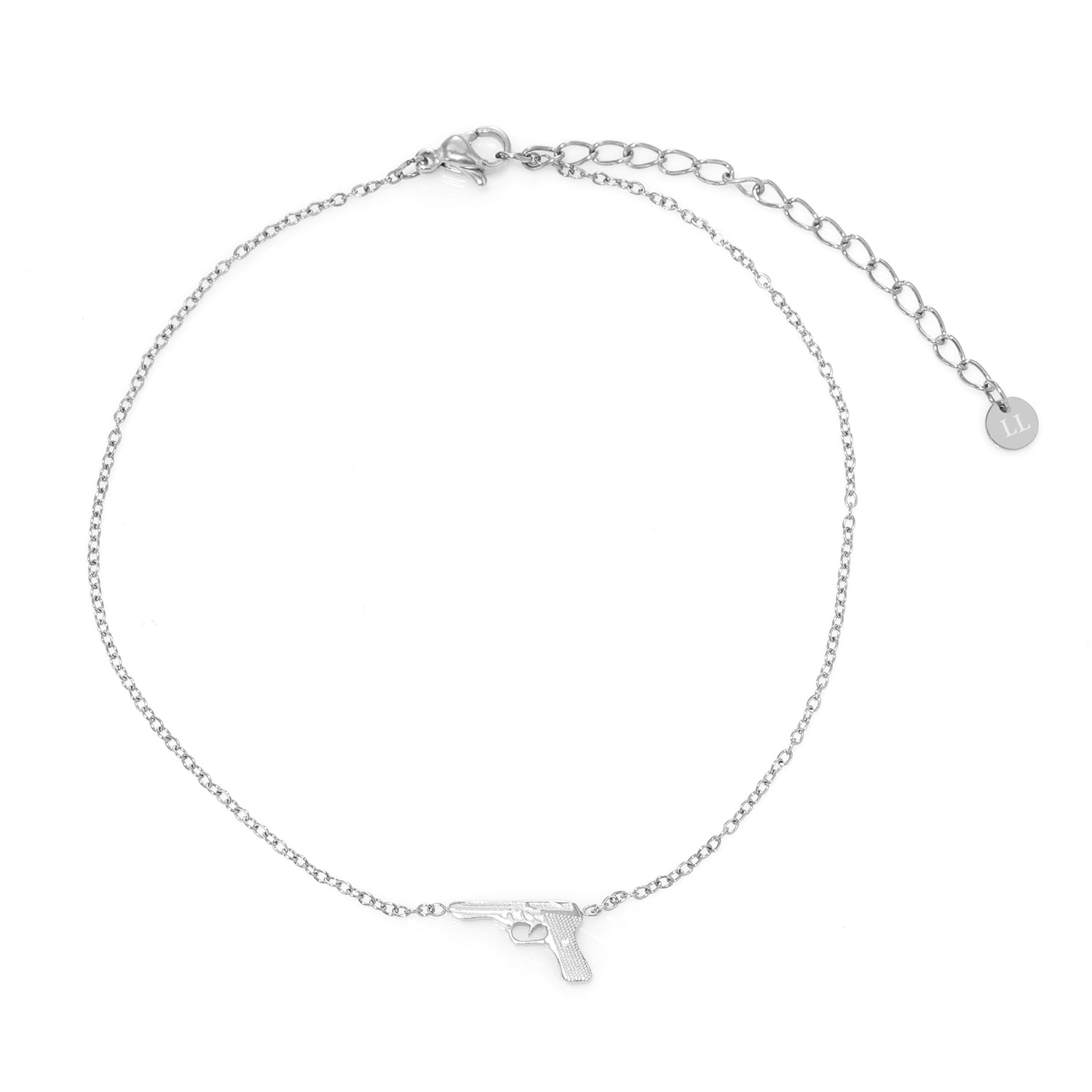 Enkelband bedeltje zilver - Desieradenconcurrent.nl