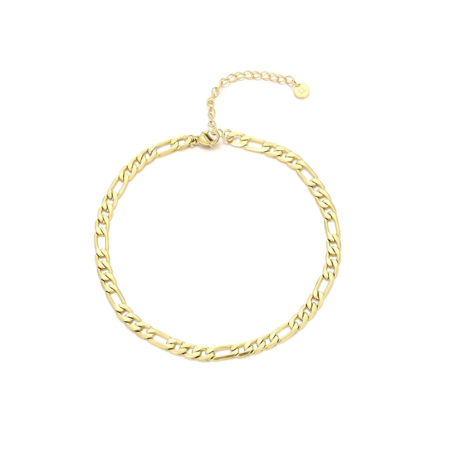 Enkelband figaro fancy goud - Desieradenconcurrent.nl