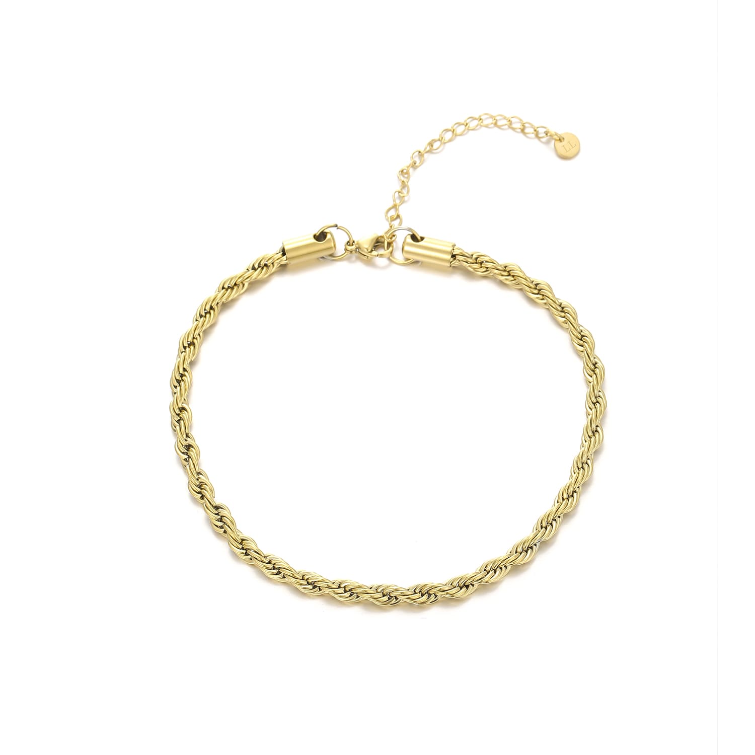 Enkelband gedraaid 4mm goud - Desieradenconcurrent.nl