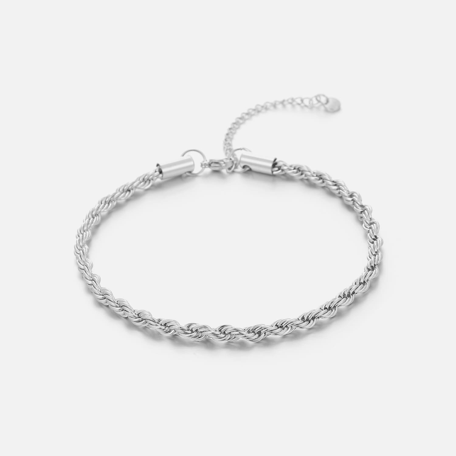 Enkelband gedraaid 4mm zilver - Desieradenconcurrent.nl