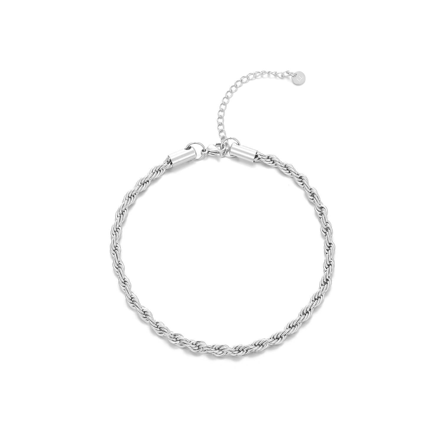 Enkelband gedraaid 4mm zilver - Desieradenconcurrent.nl