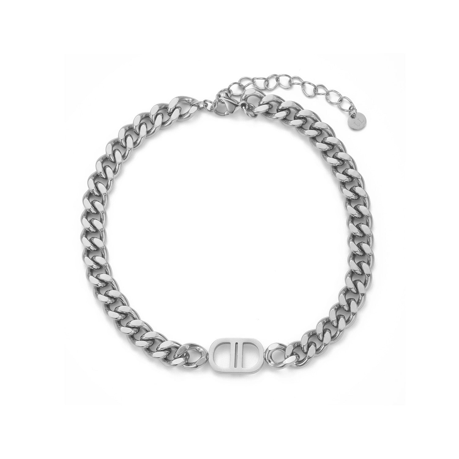 Enkelband goodlife zilver - Desieradenconcurrent.nl