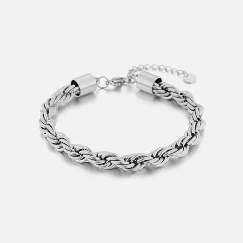 Gedraaide armband 6mm zilver - Desieradenconcurrent.nl