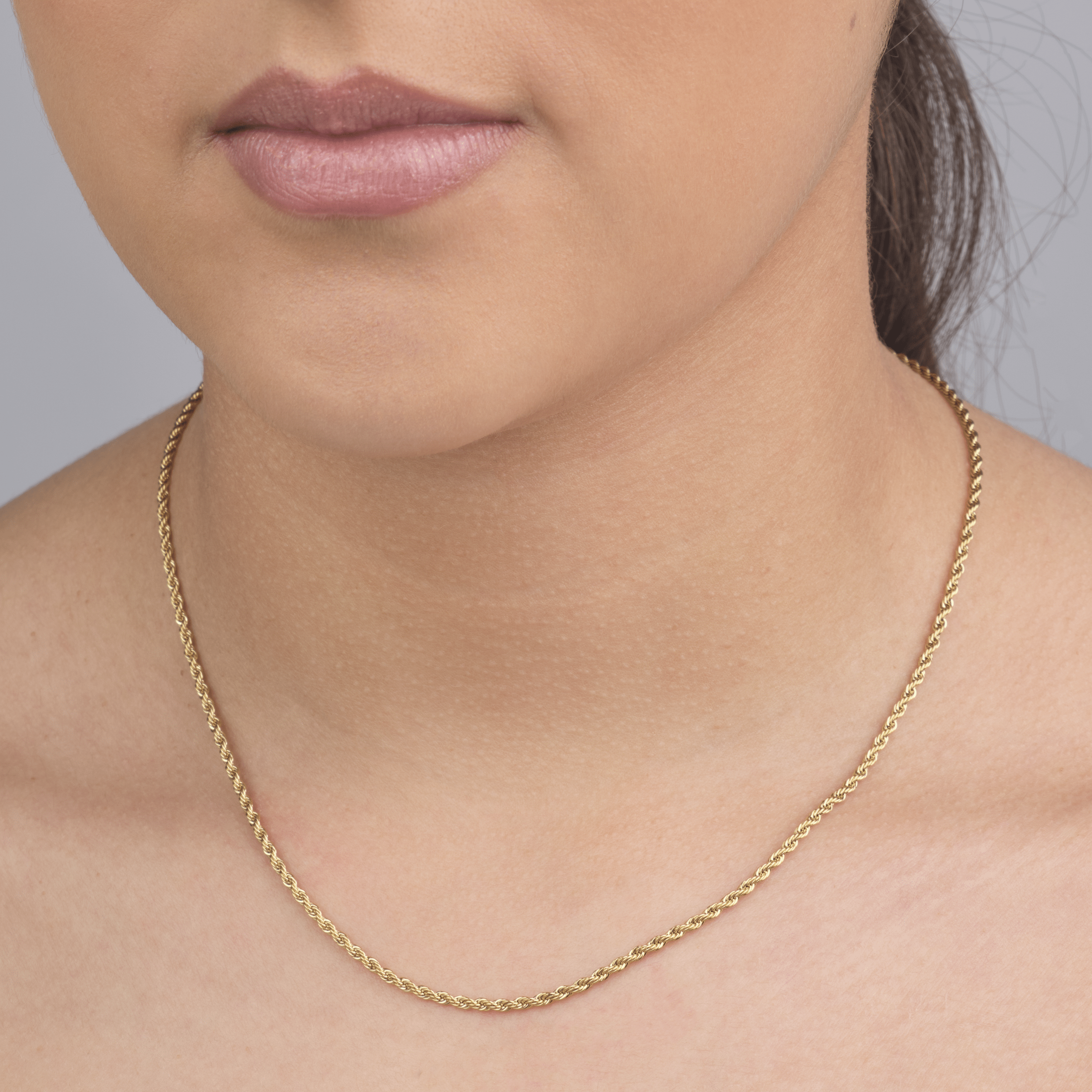 Gedraaide ketting 2mm goud - Desieradenconcurrent.nl