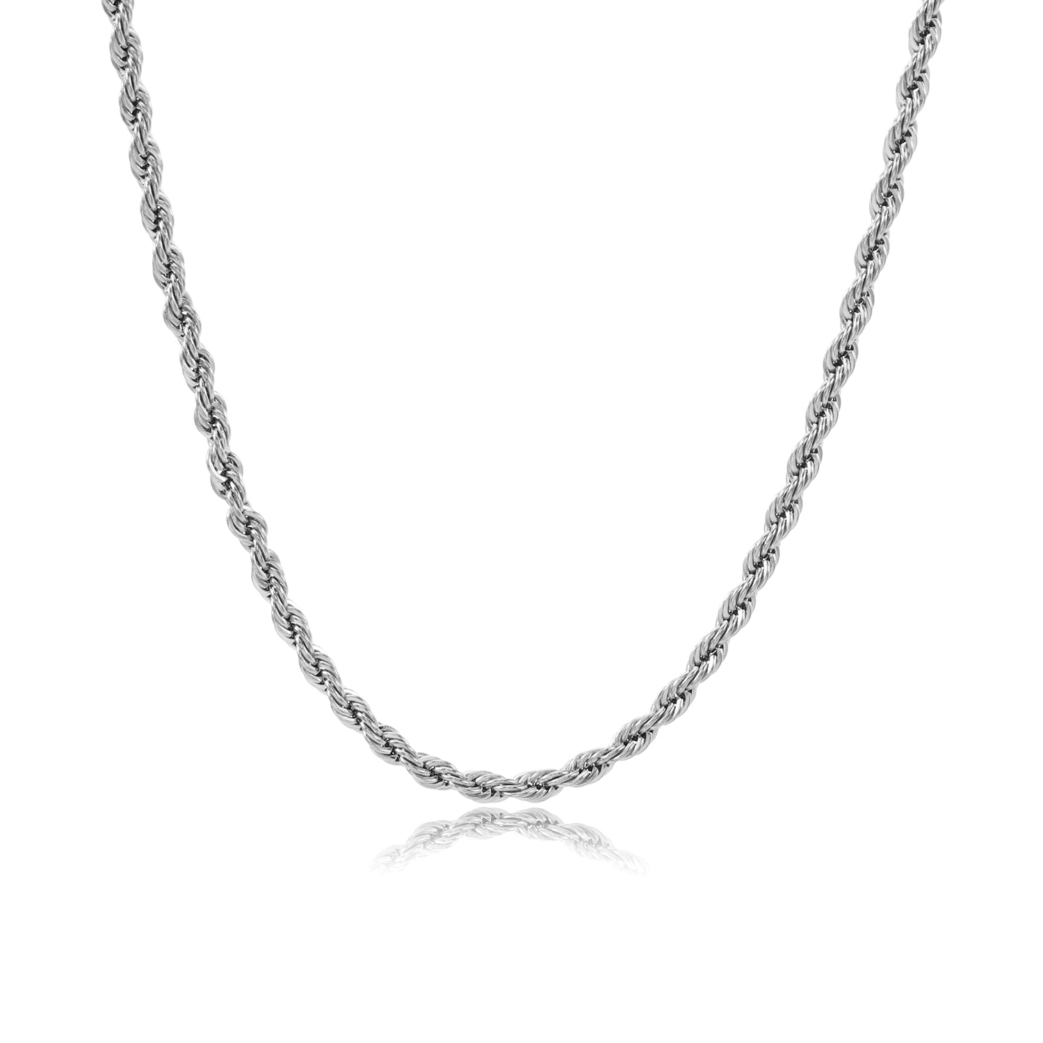 Gedraaide ketting 2mm zilver - Desieradenconcurrent.nl