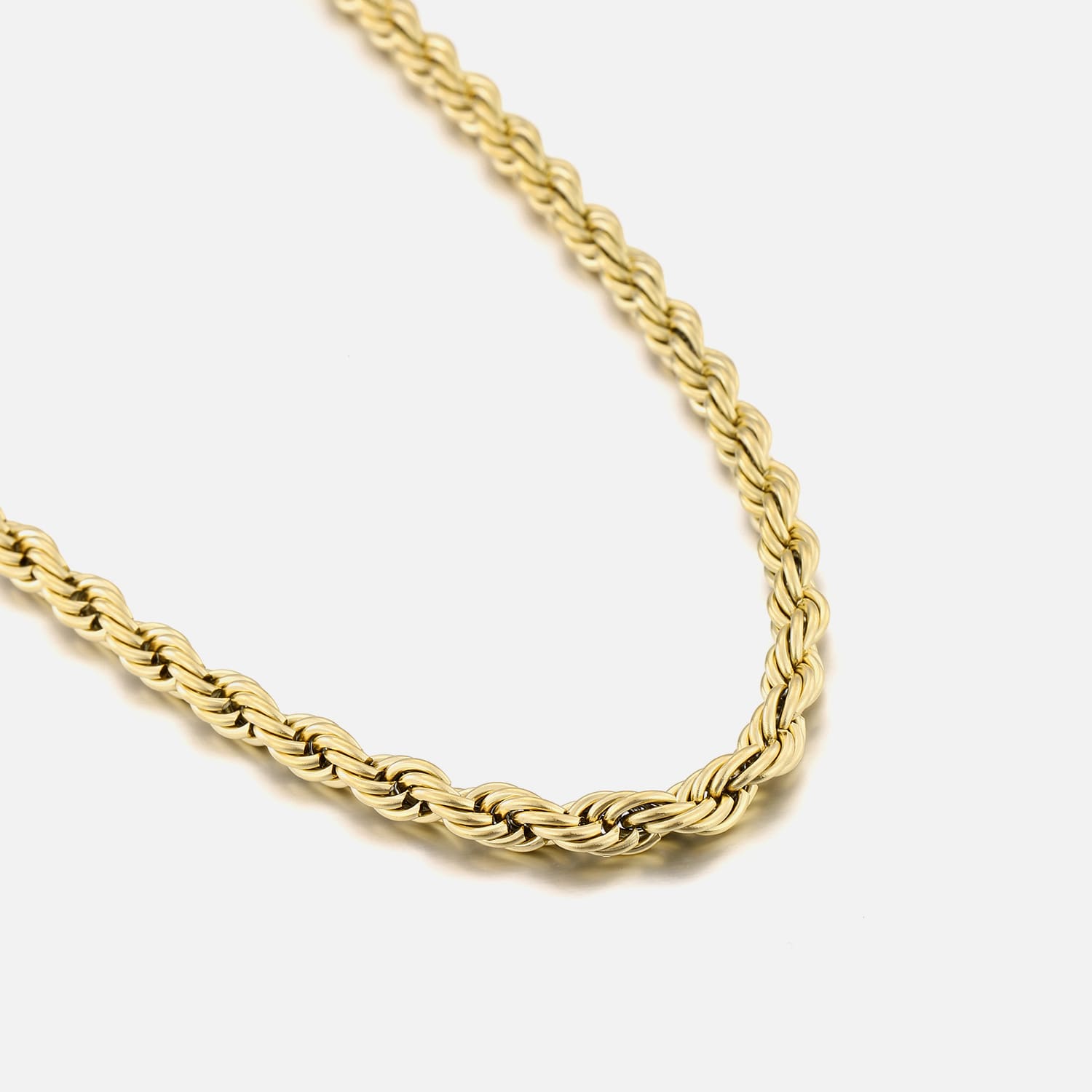 Gedraaide ketting 6mm goud - Desieradenconcurrent.nl