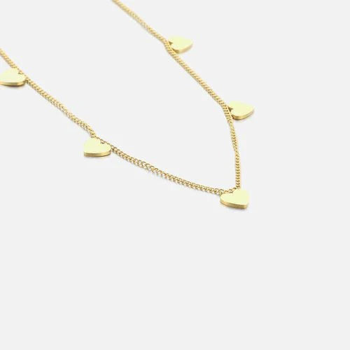 Hartjes ketting goud - Desieradenconcurrent.nl