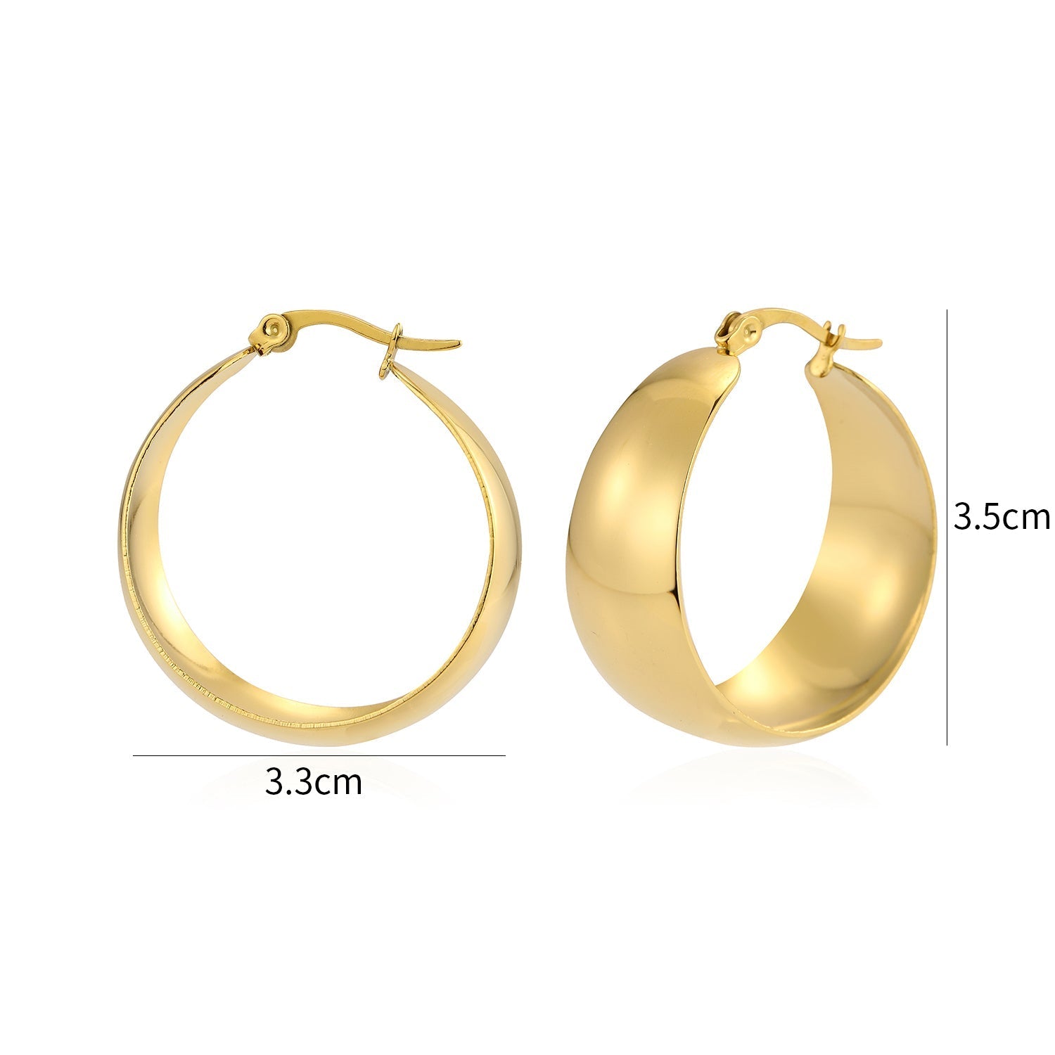 Hoops breed goud - Desieradenconcurrent.nl