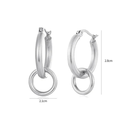 Hoops dubbel zilver - Desieradenconcurrent.nl