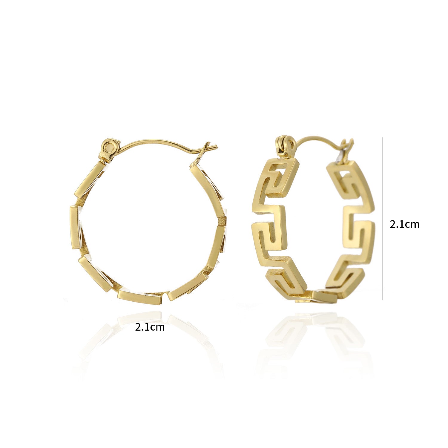 Hoops patroon goud - Desieradenconcurrent.nl