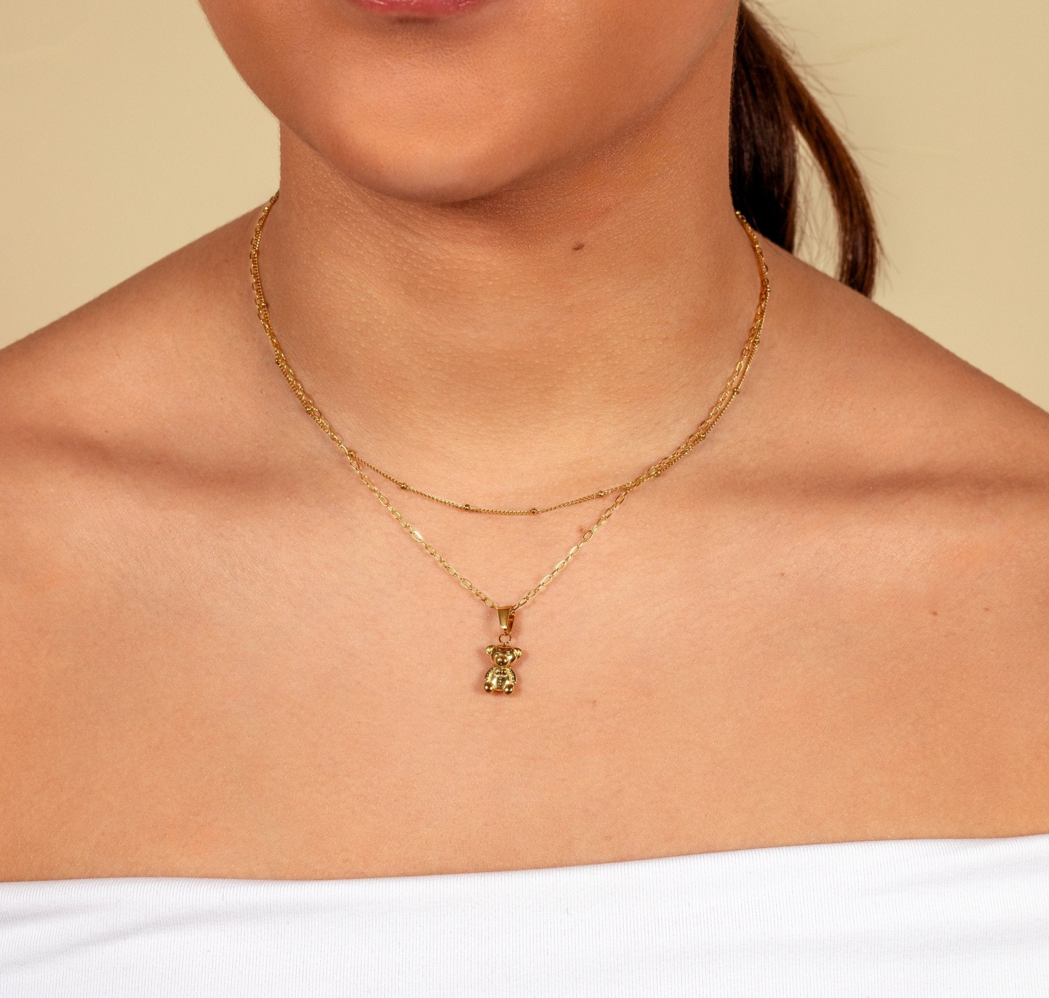 Ketting beertje goud - Desieradenconcurrent.nl