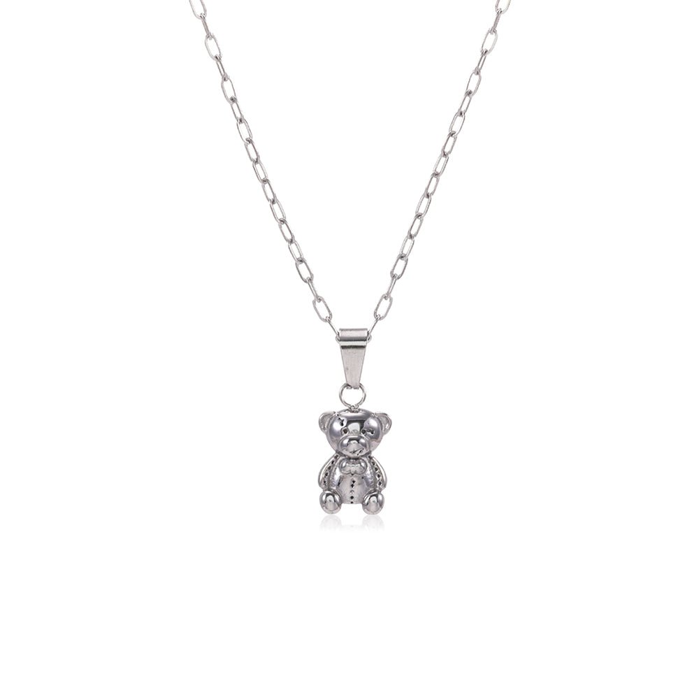 Ketting beertje zilver - Desieradenconcurrent.nl