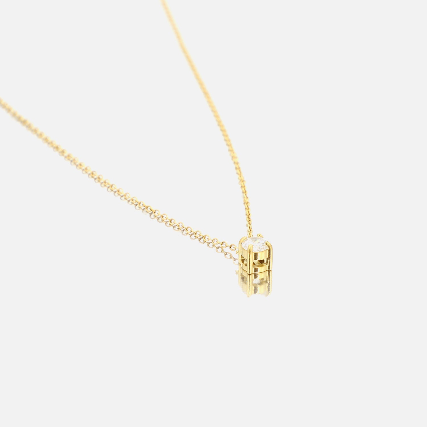 Ketting diamantje goud - Desieradenconcurrent.nl