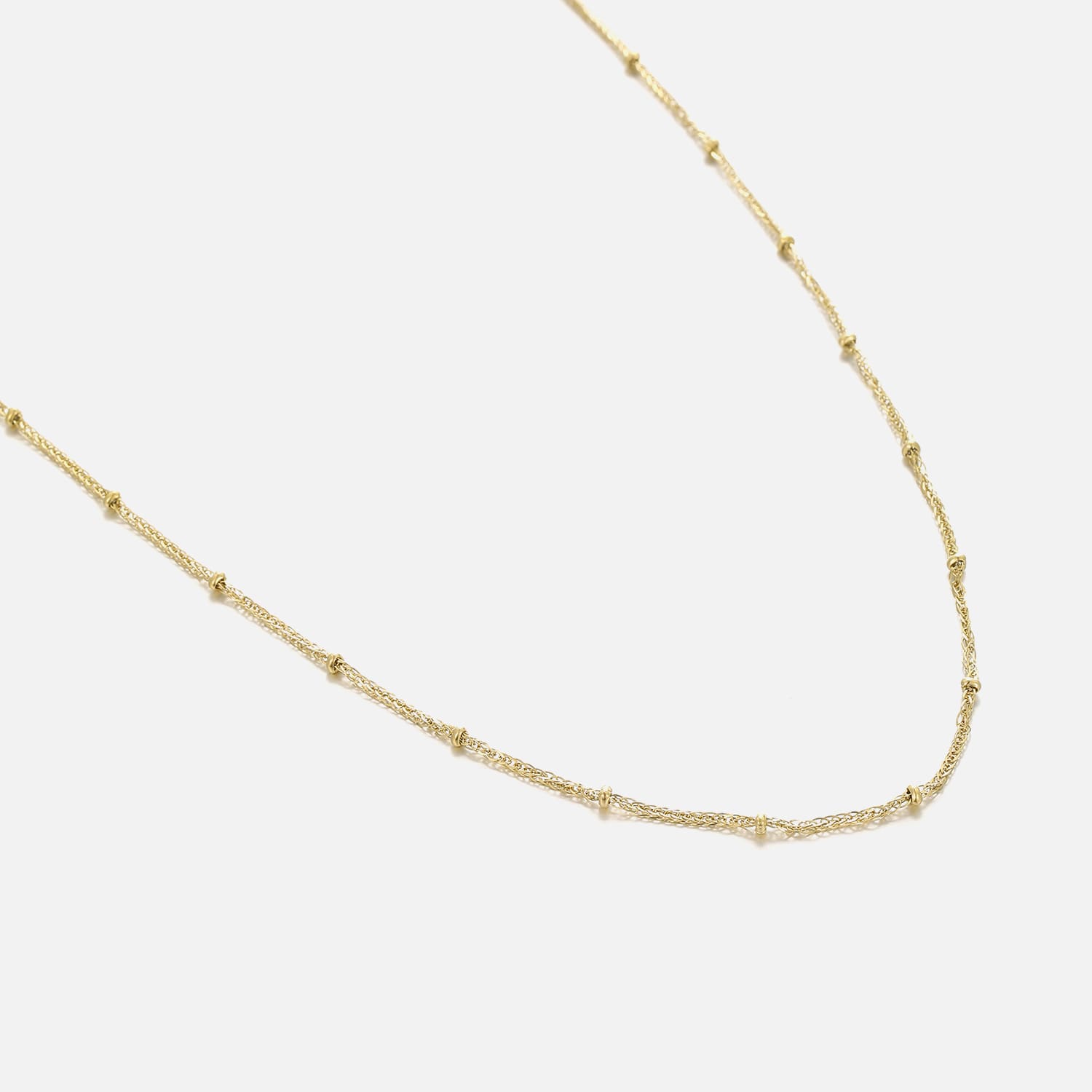 Ketting fancy bolletjes goud - Desieradenconcurrent.nl