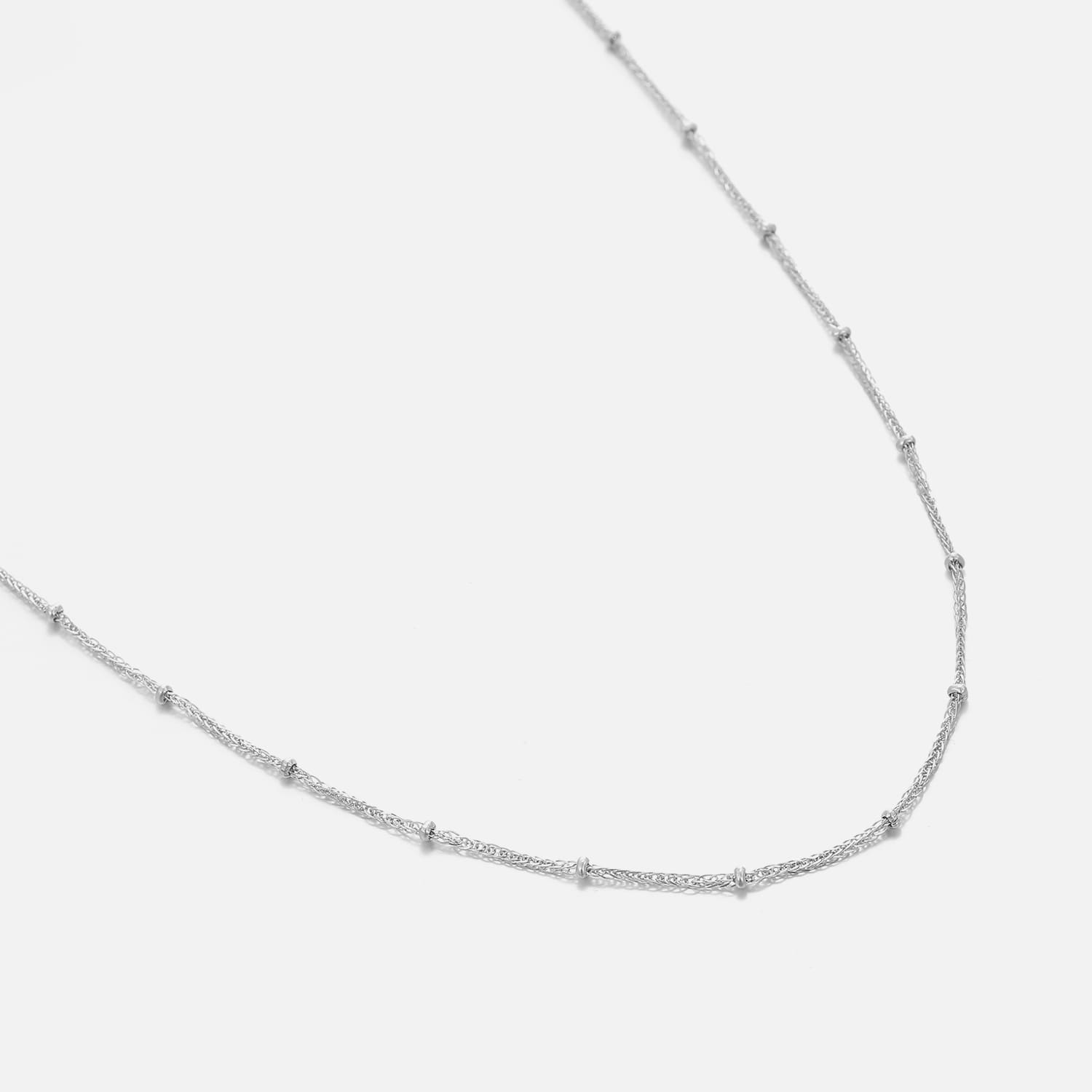 Ketting fancy bolletjes zilver - Desieradenconcurrent.nl