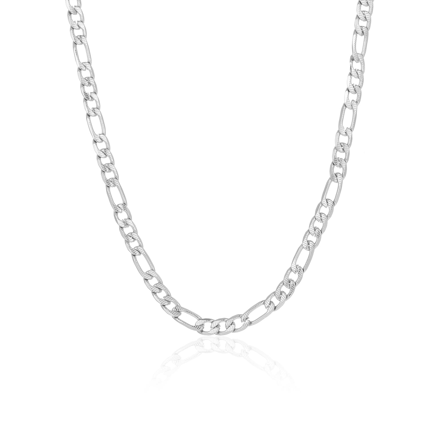 Ketting figaro fancy zilver - Desieradenconcurrent.nl