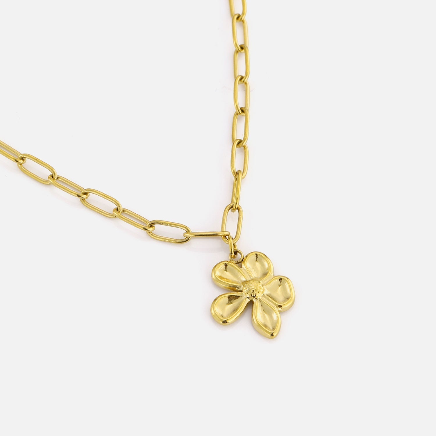 Ketting flower goud - Desieradenconcurrent.nl