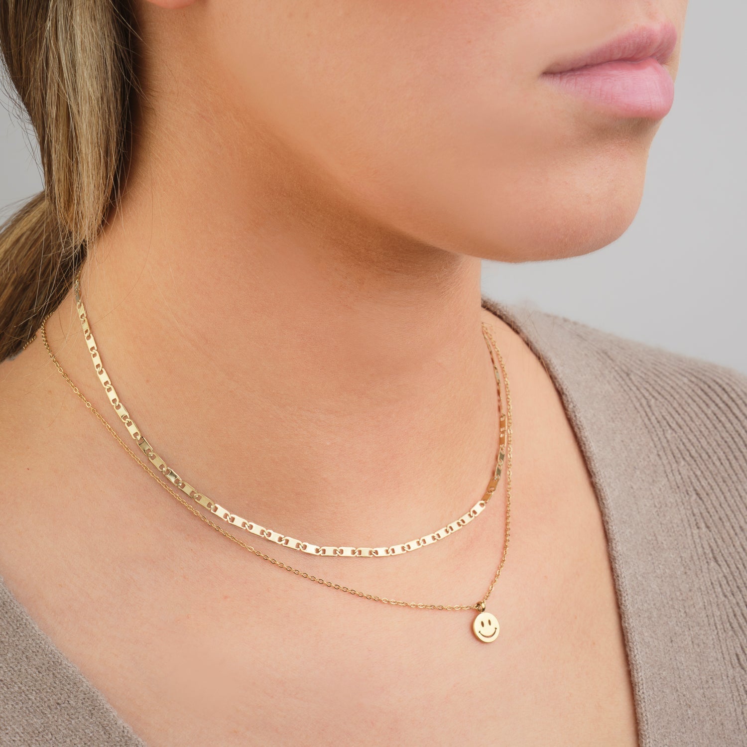 Ketting happy goud - Desieradenconcurrent.nl