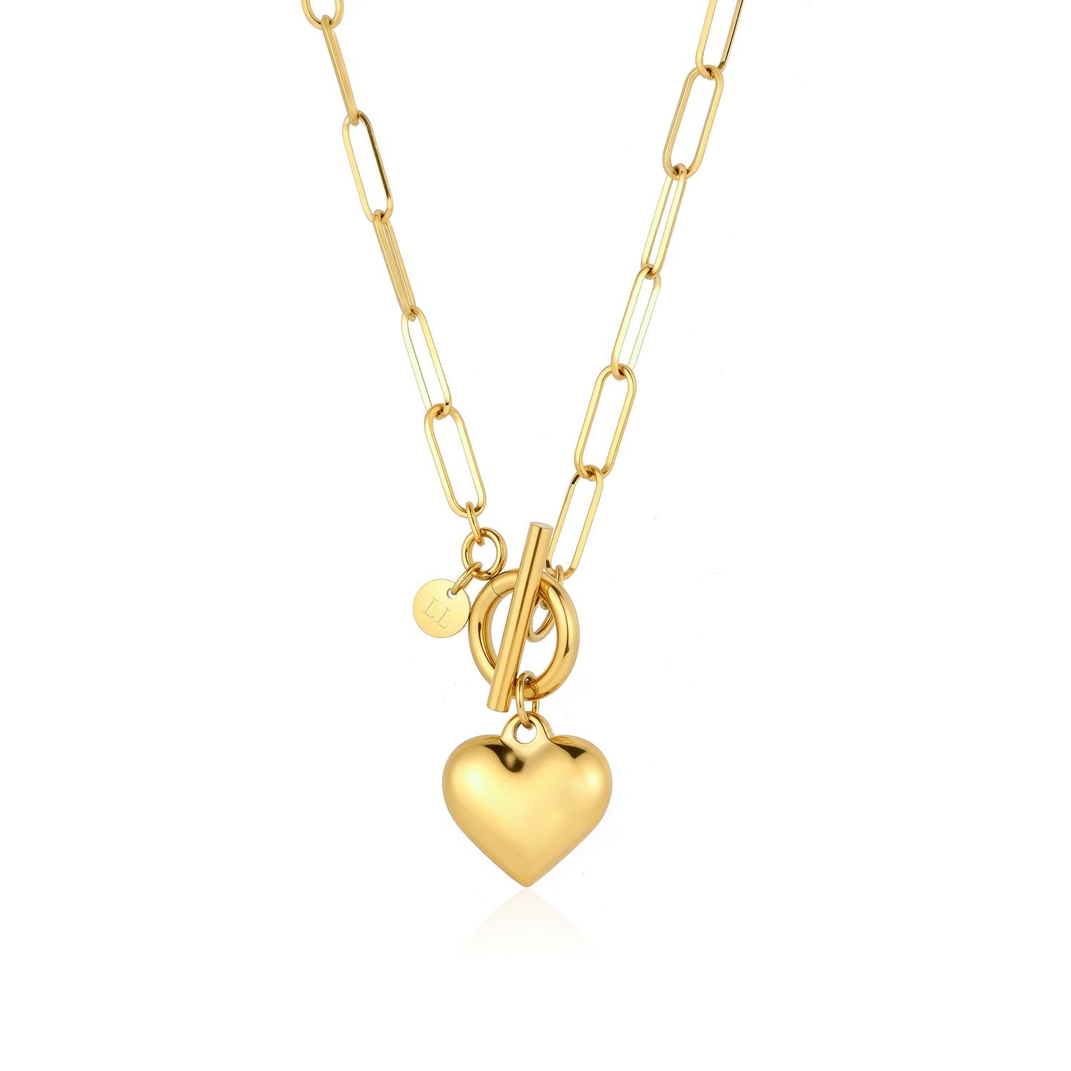 Ketting kapitel hart goud - Desieradenconcurrent.nl