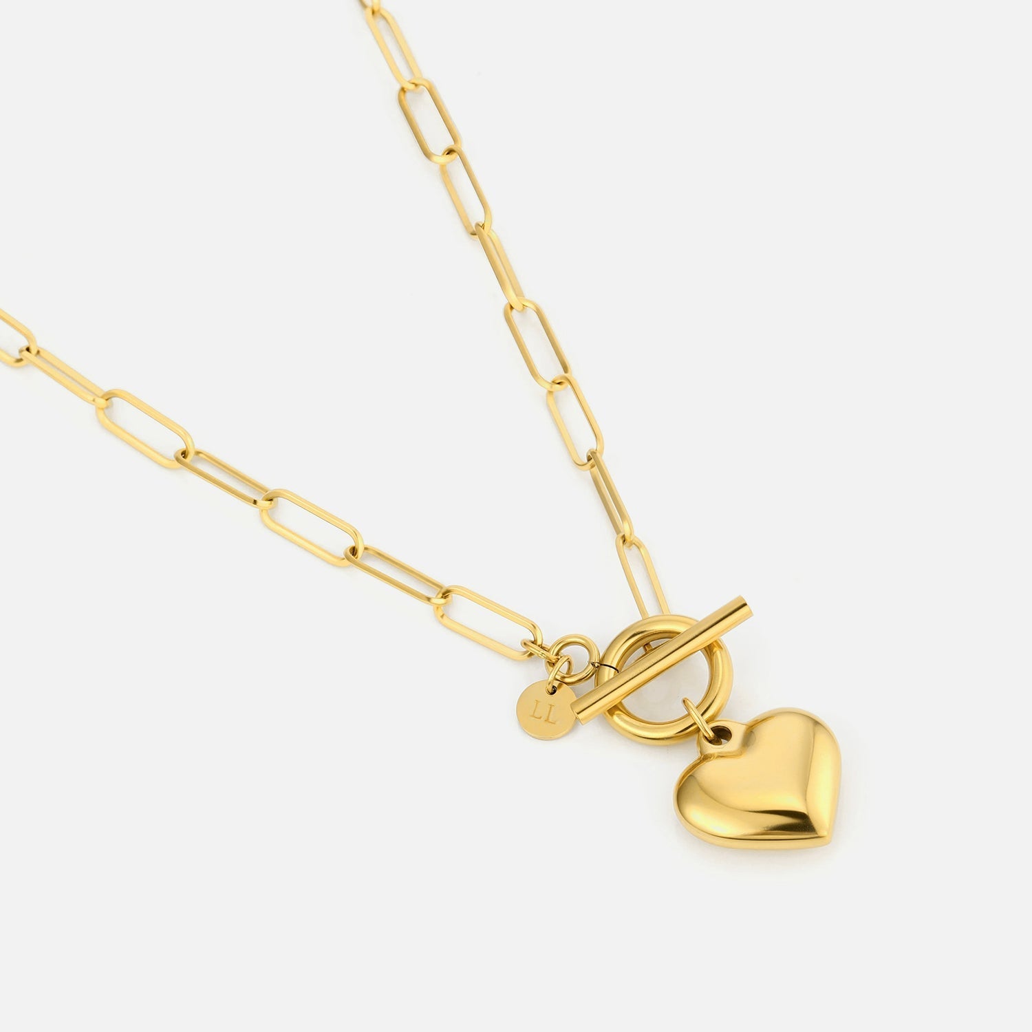 Ketting kapitel hart goud - Desieradenconcurrent.nl