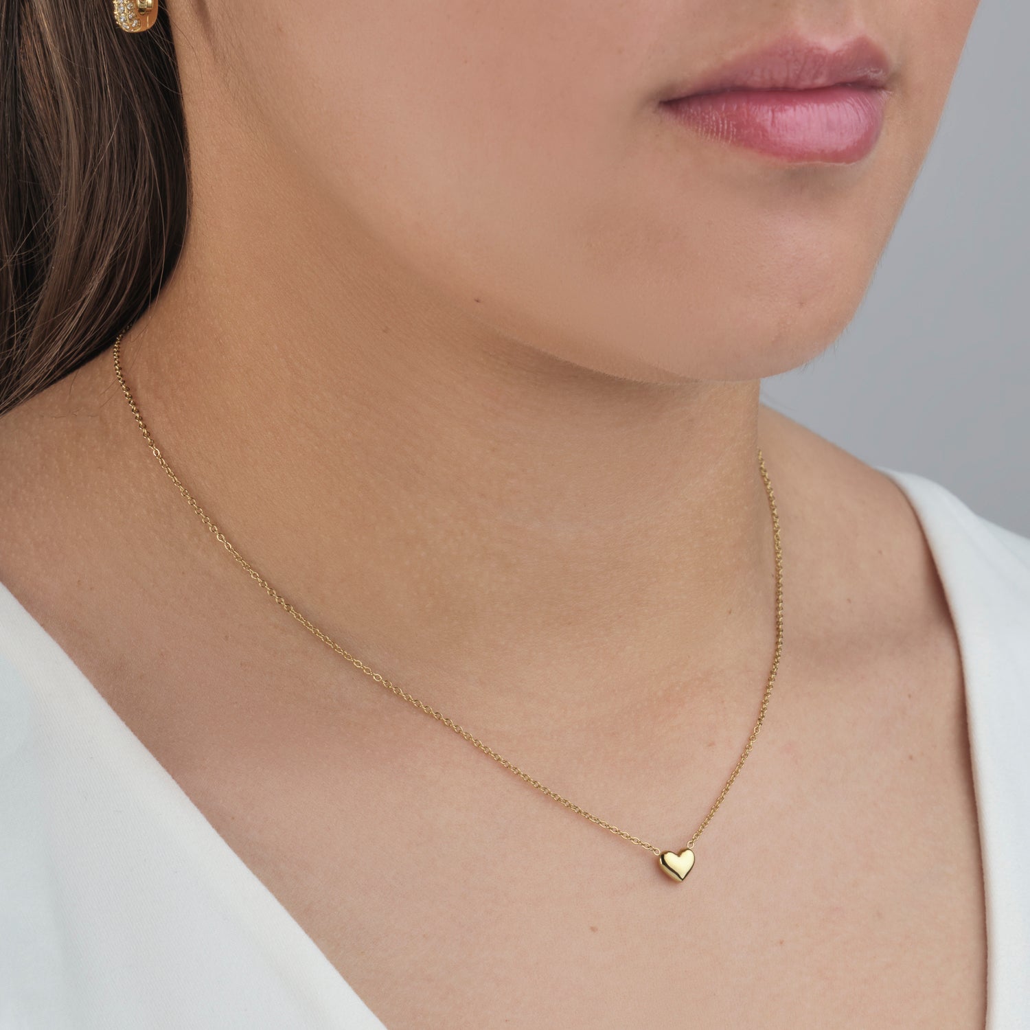 Ketting kleine hart goud - Desieradenconcurrent.nl