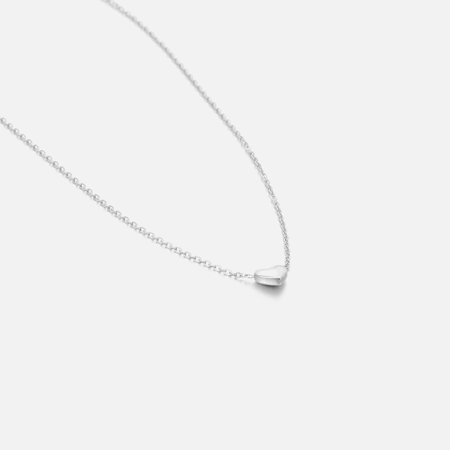 Ketting kleine hart zilver - Desieradenconcurrent.nl