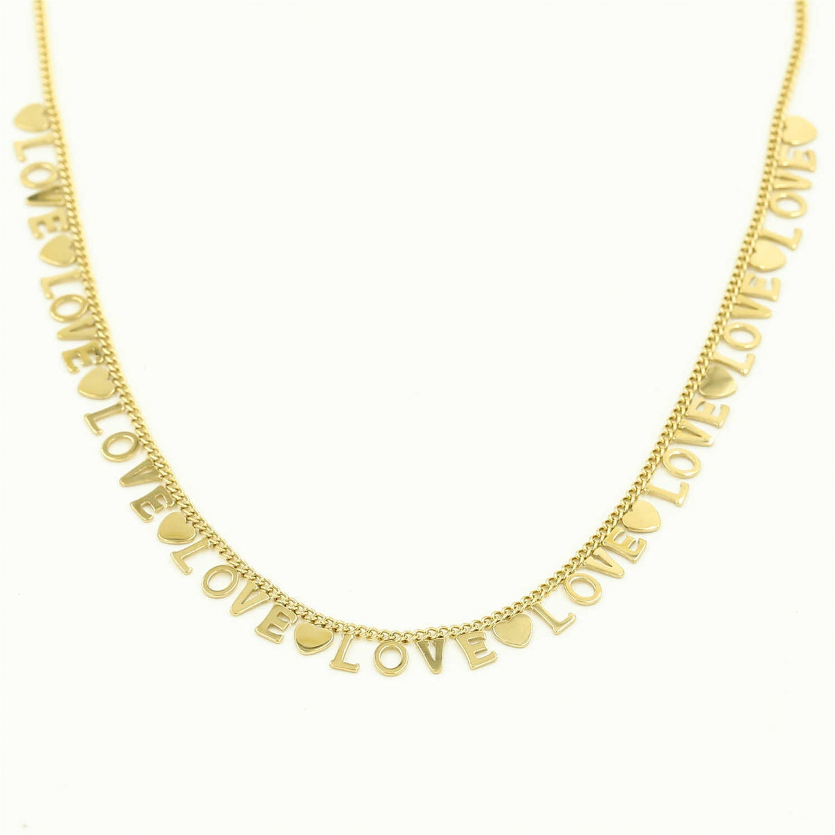 Ketting love love goud - Desieradenconcurrent.nl