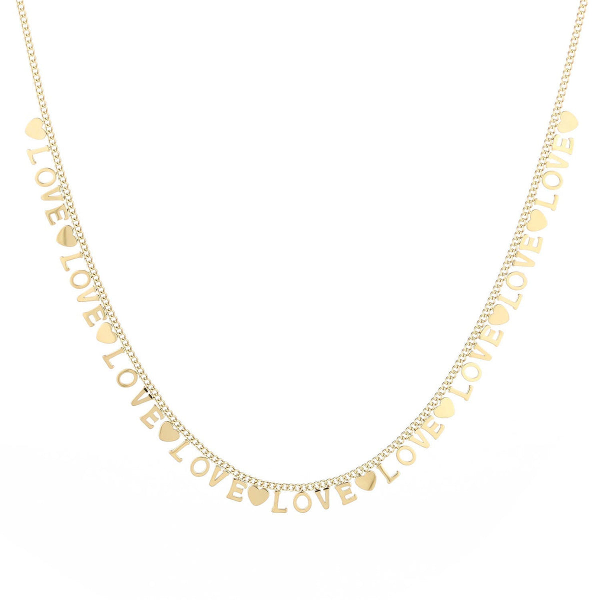 Ketting love love goud - Desieradenconcurrent.nl