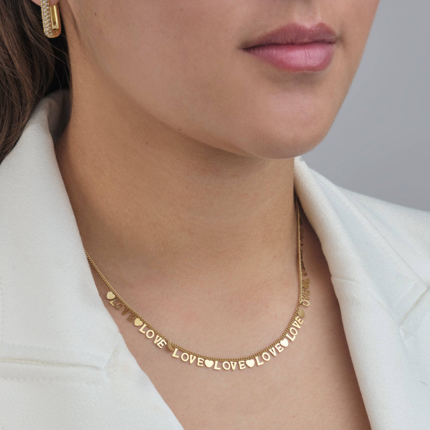 Ketting love love goud - Desieradenconcurrent.nl