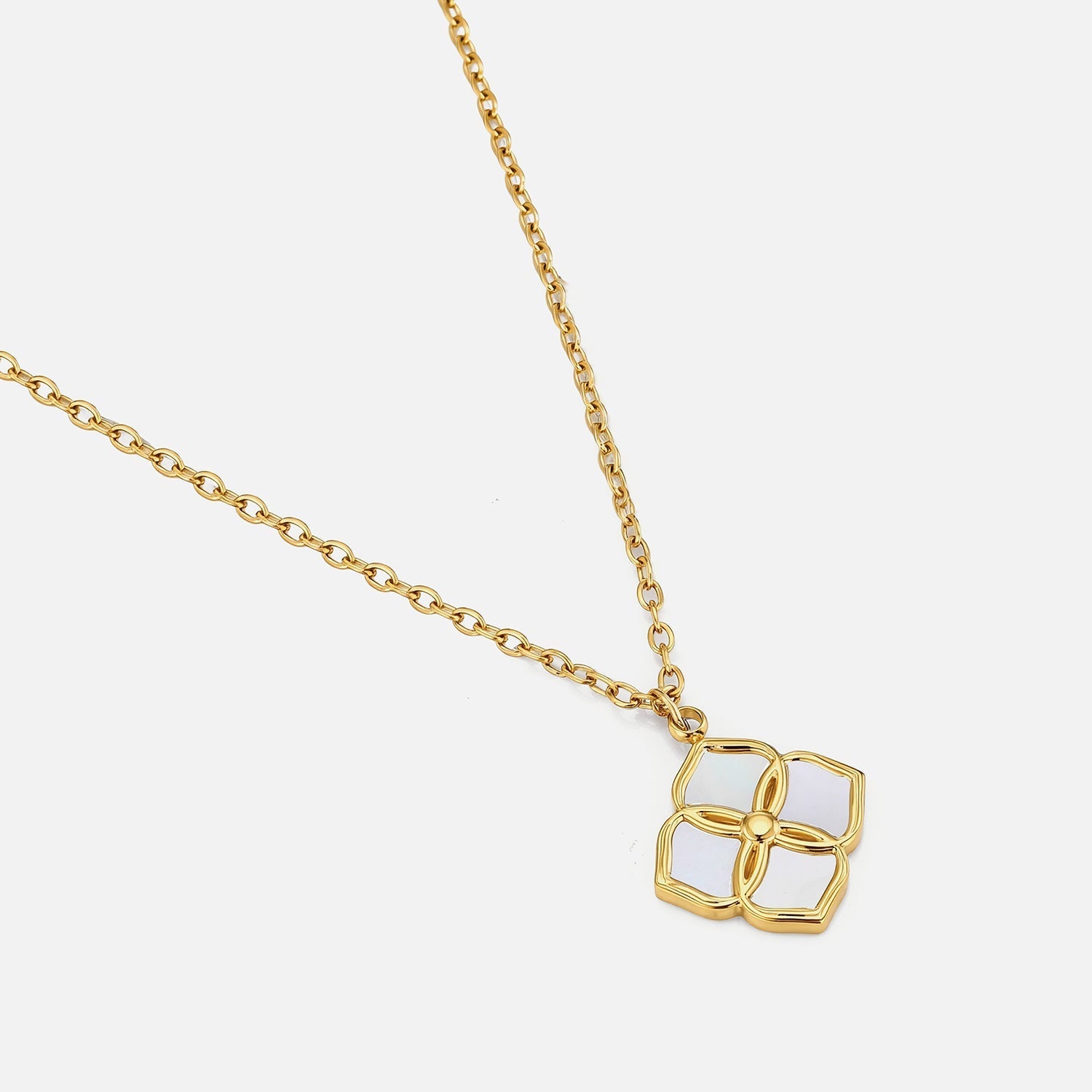 Ketting lux bloem goud - Desieradenconcurrent.nl