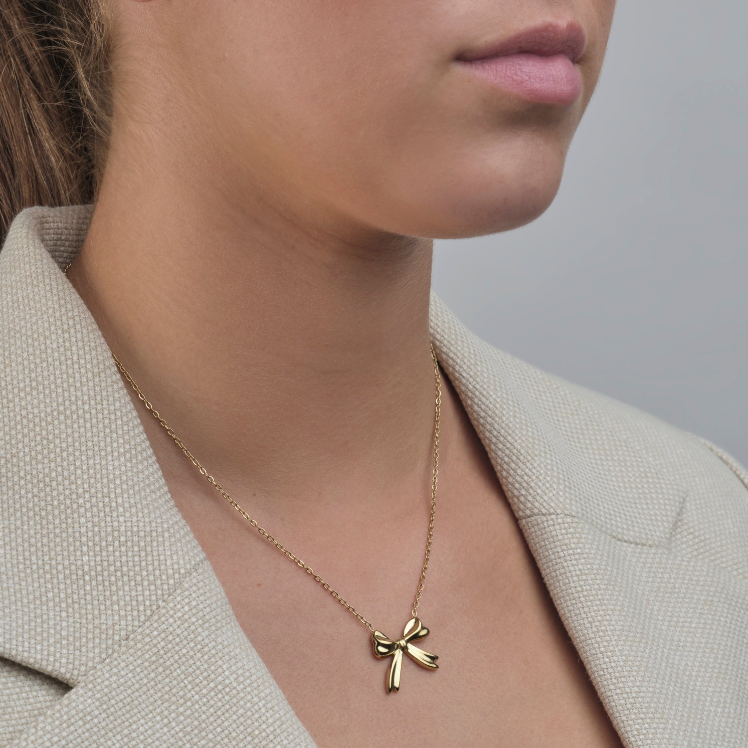 Ketting strikje goud - Desieradenconcurrent.nl