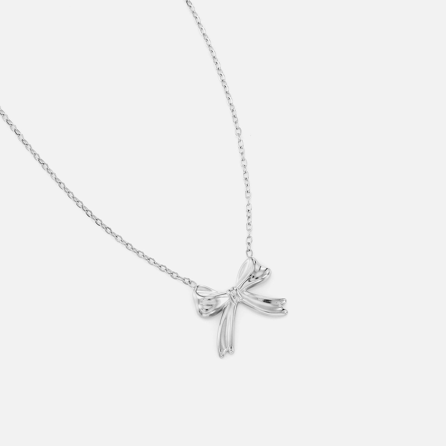 Ketting strikje zilver - Desieradenconcurrent.nl