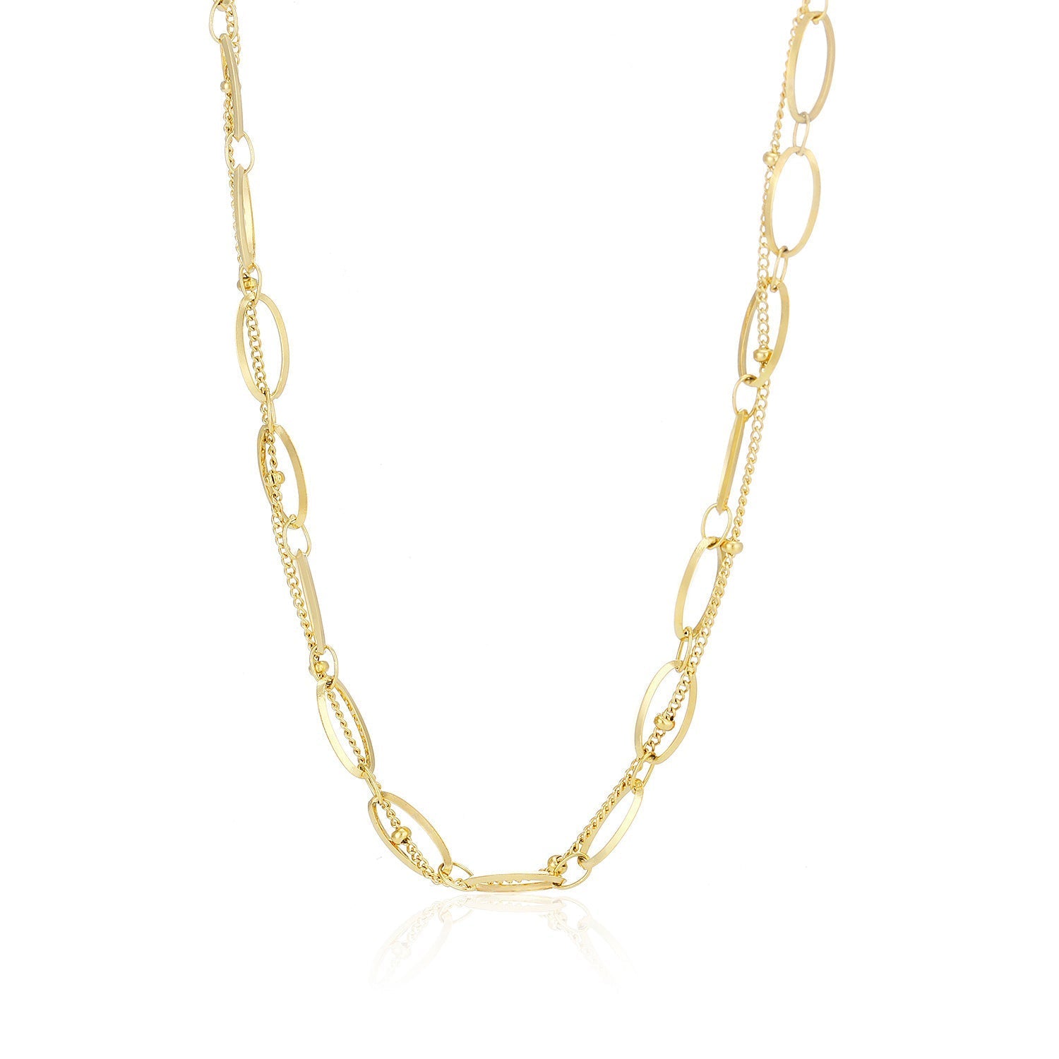 DYO Ketting tweelaags goud - Desieradenconcurrent.nl