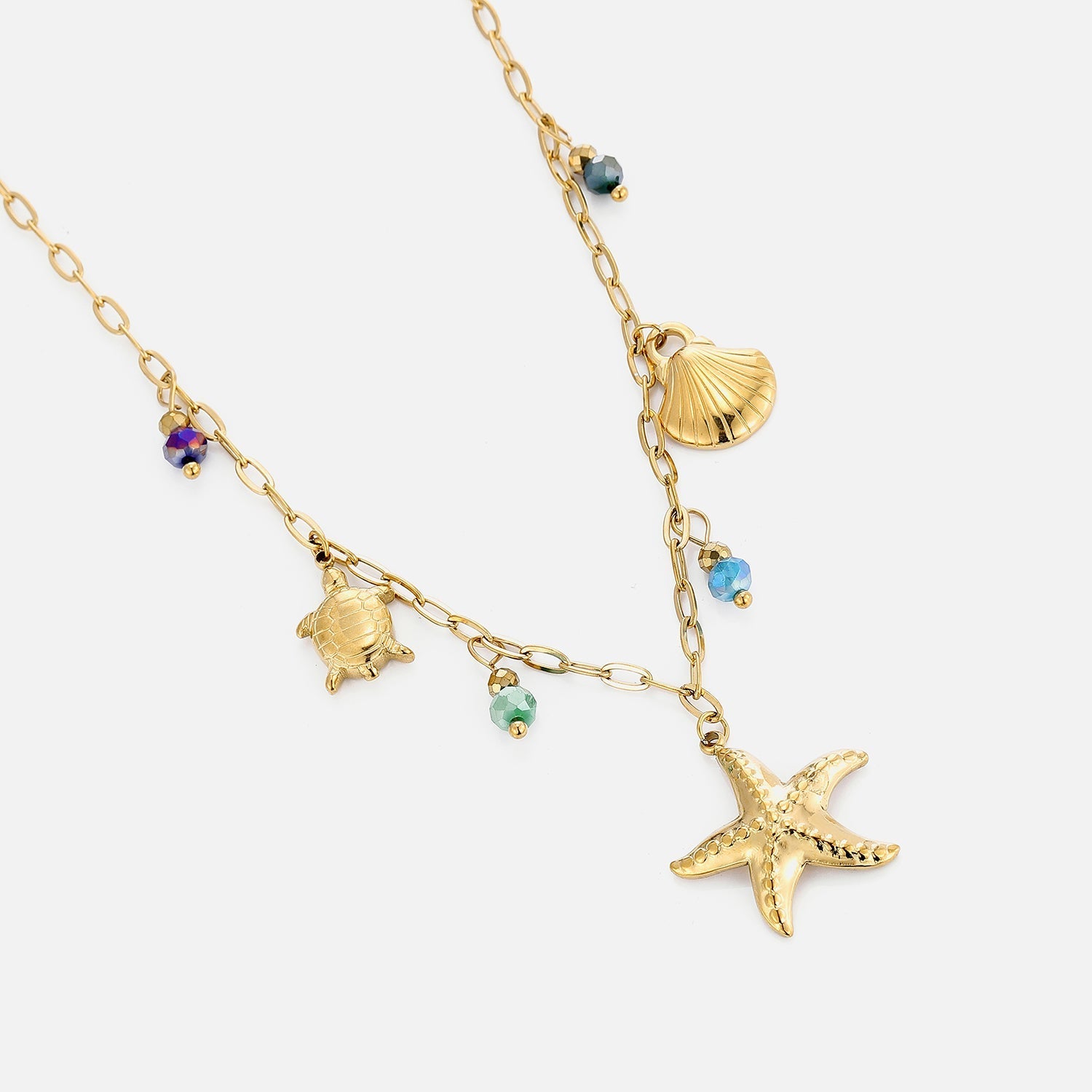 Ketting zee bedels goud - Desieradenconcurrent.nl