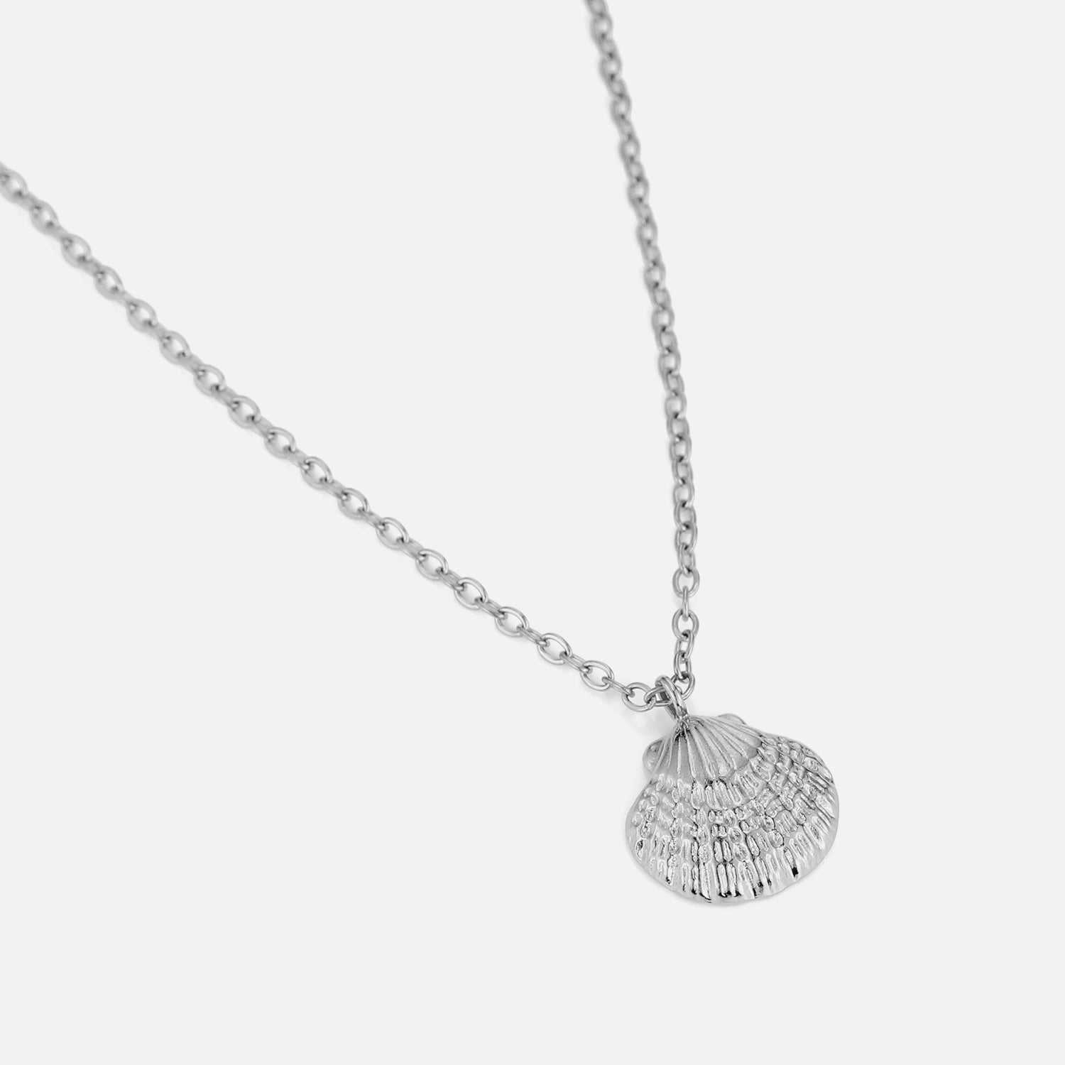 Ketting zee schelp zilver - Desieradenconcurrent.nl