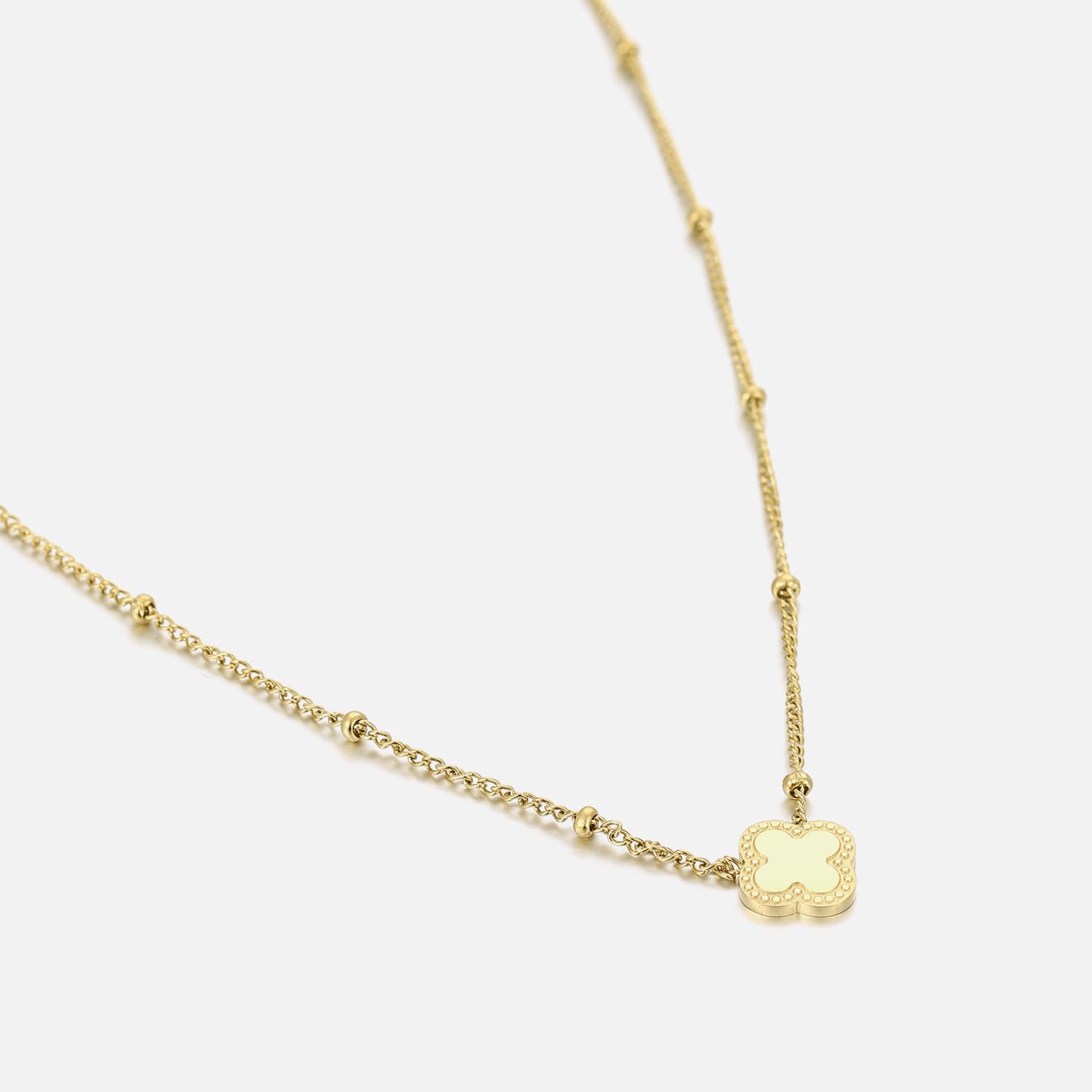 Klaver ketting goud - Desieradenconcurrent.nl