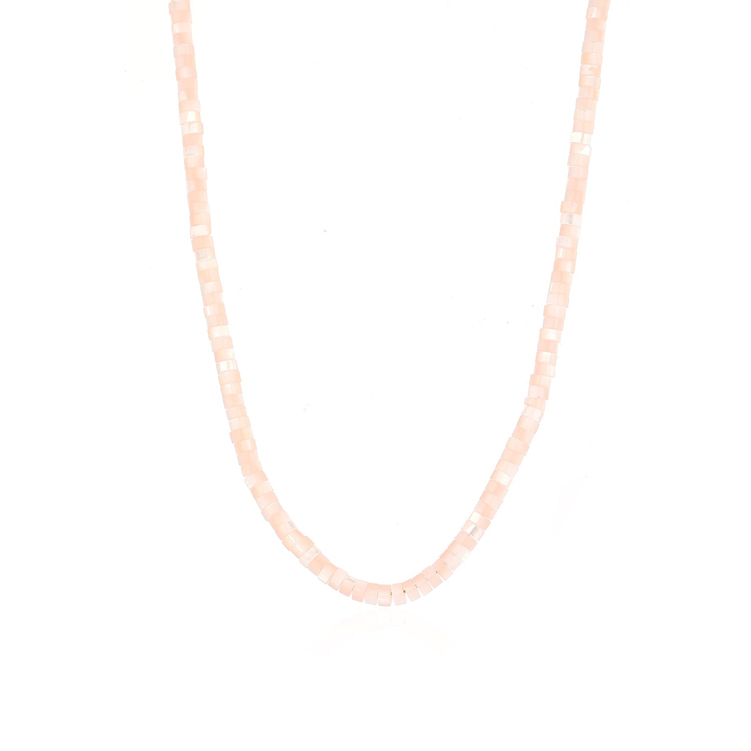 Kralen ketting roze goud - Desieradenconcurrent.nl
