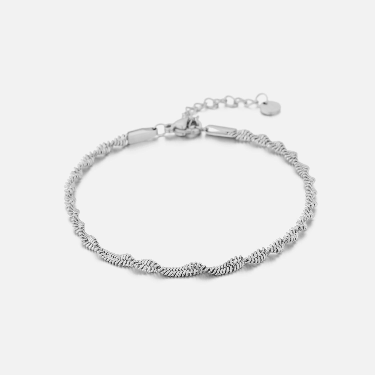 Motief armband gedraaid zilver - Desieradenconcurrent.nl