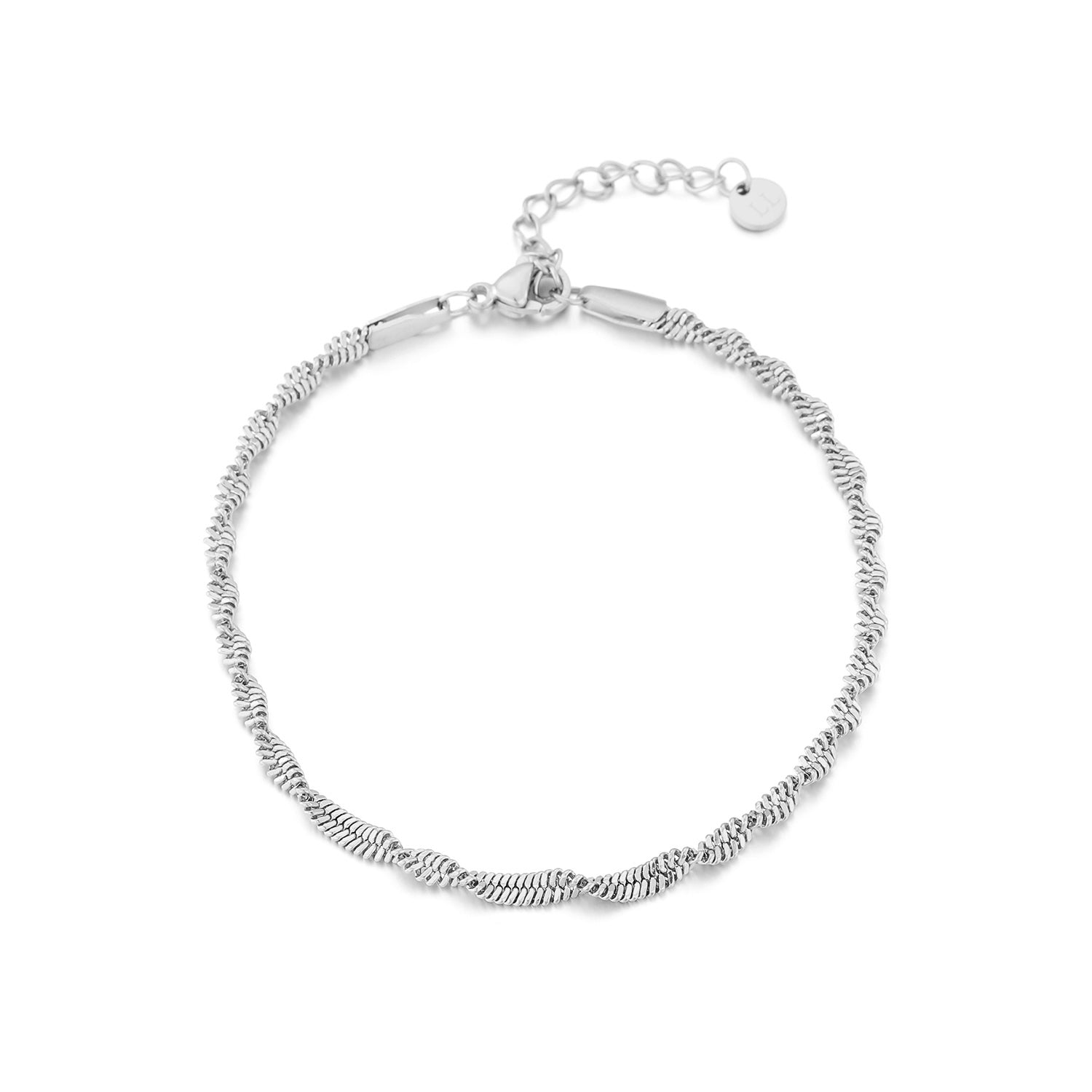 Motief armband gedraaid zilver - Desieradenconcurrent.nl