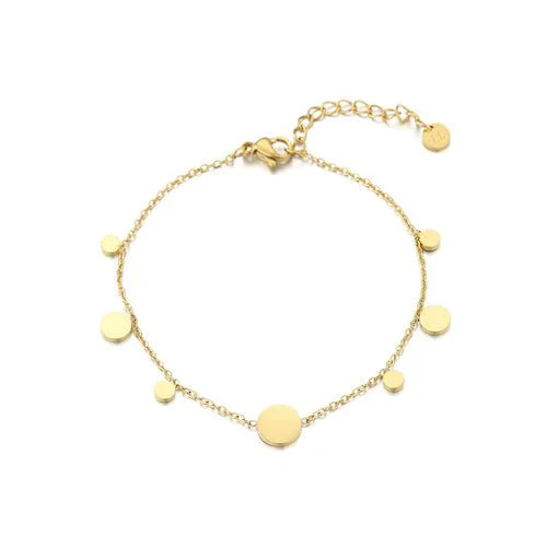 Muntjes armband goud - Desieradenconcurrent.nl