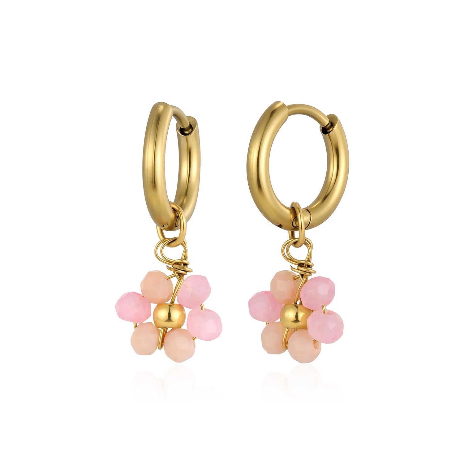 Oorbel fancy flower goud - Desieradenconcurrent.nl