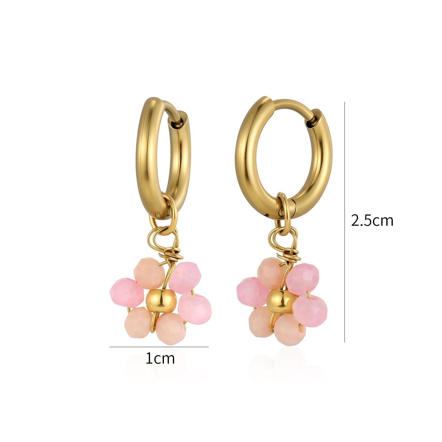 Oorbel fancy flower goud - Desieradenconcurrent.nl