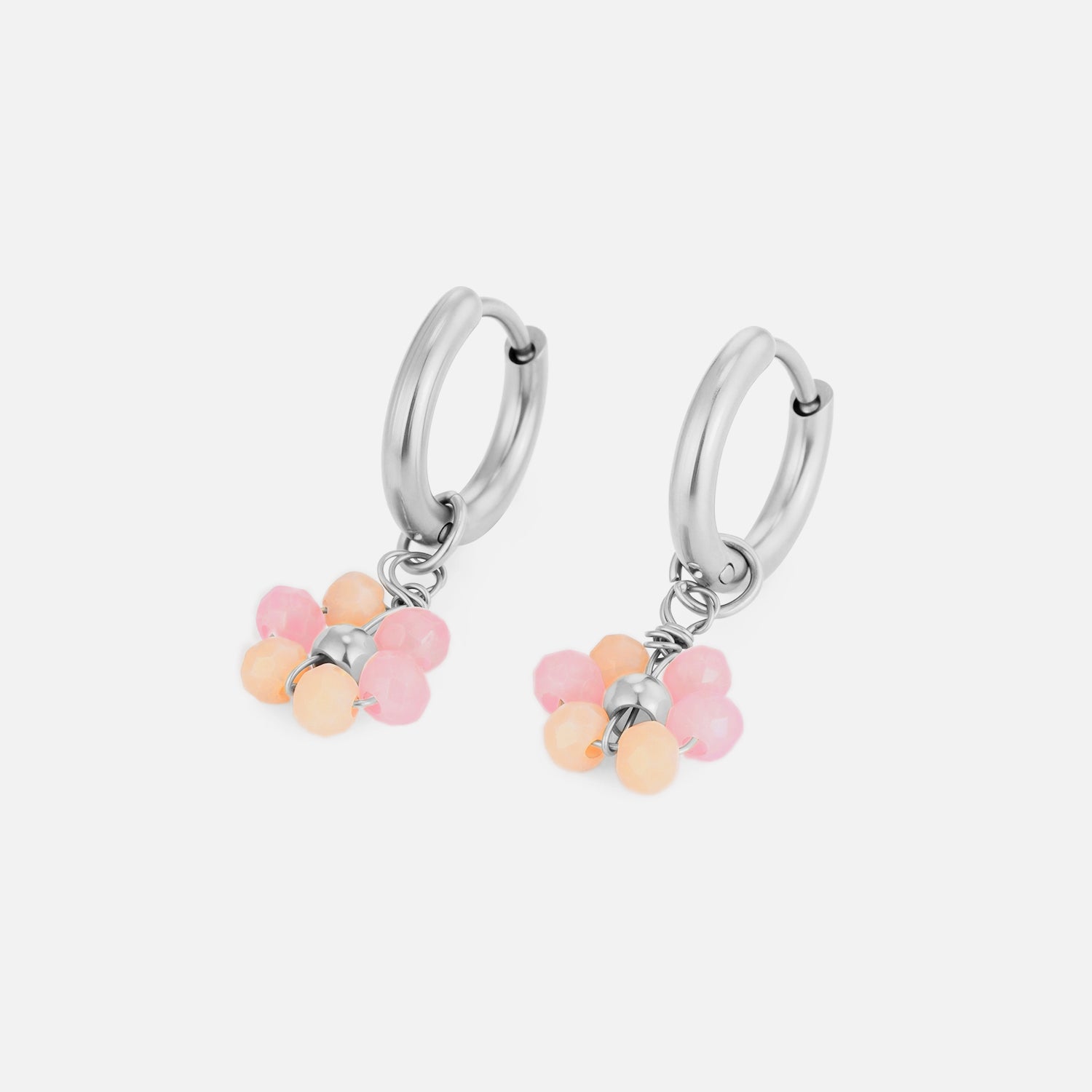 Oorbel fancy flower zilver - Desieradenconcurrent.nl