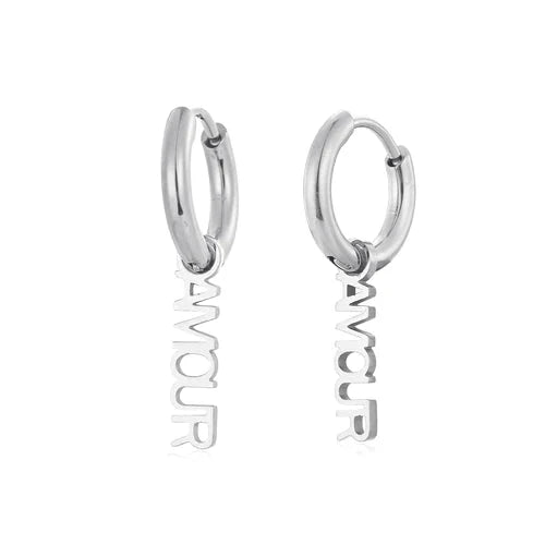 Oorbellen amour zilver - Desieradenconcurrent.nl